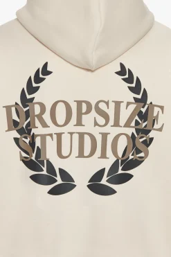 HEAVY OVERSIZE DROPSIZE STUDIOS HOODIE COCONUT MILK