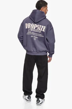 HEAVY OVERSIZE DROPSIZE STUDIOS HOODIE GRANITE