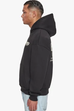 HEAVY OVERSIZE DROPSIZE STUDIOS HOODIE BLACK/COCONUT