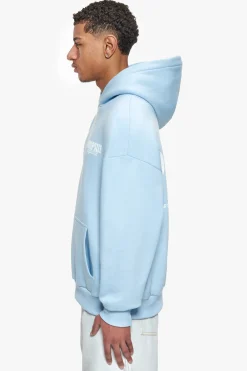 HEAVY OVERSIZE DROPSIZE STUDIOS HOODIE BABY BLUE
