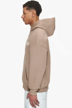 HEAVY OVERSIZE DROPSIZE STUDIOS HOODIE SILVERMINK/COCONUT