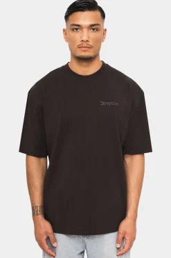 HEAVY OVERSIZE EAGLE T-SHIRT WASHED BLACK