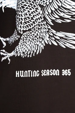 HEAVY OVERSIZE EAGLE T-SHIRT WASHED BLACK