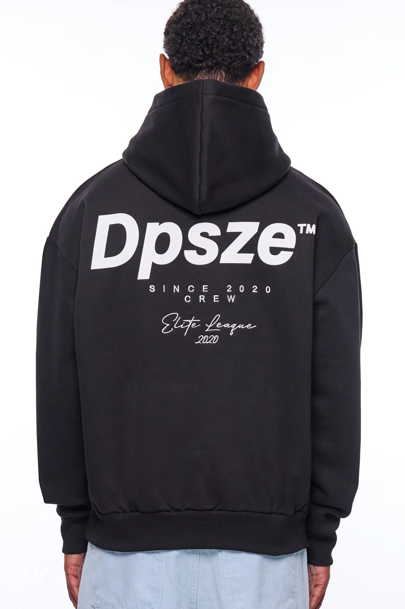 HEAVY OVERSIZE ELITE LEAGUE HOODIE BLACK