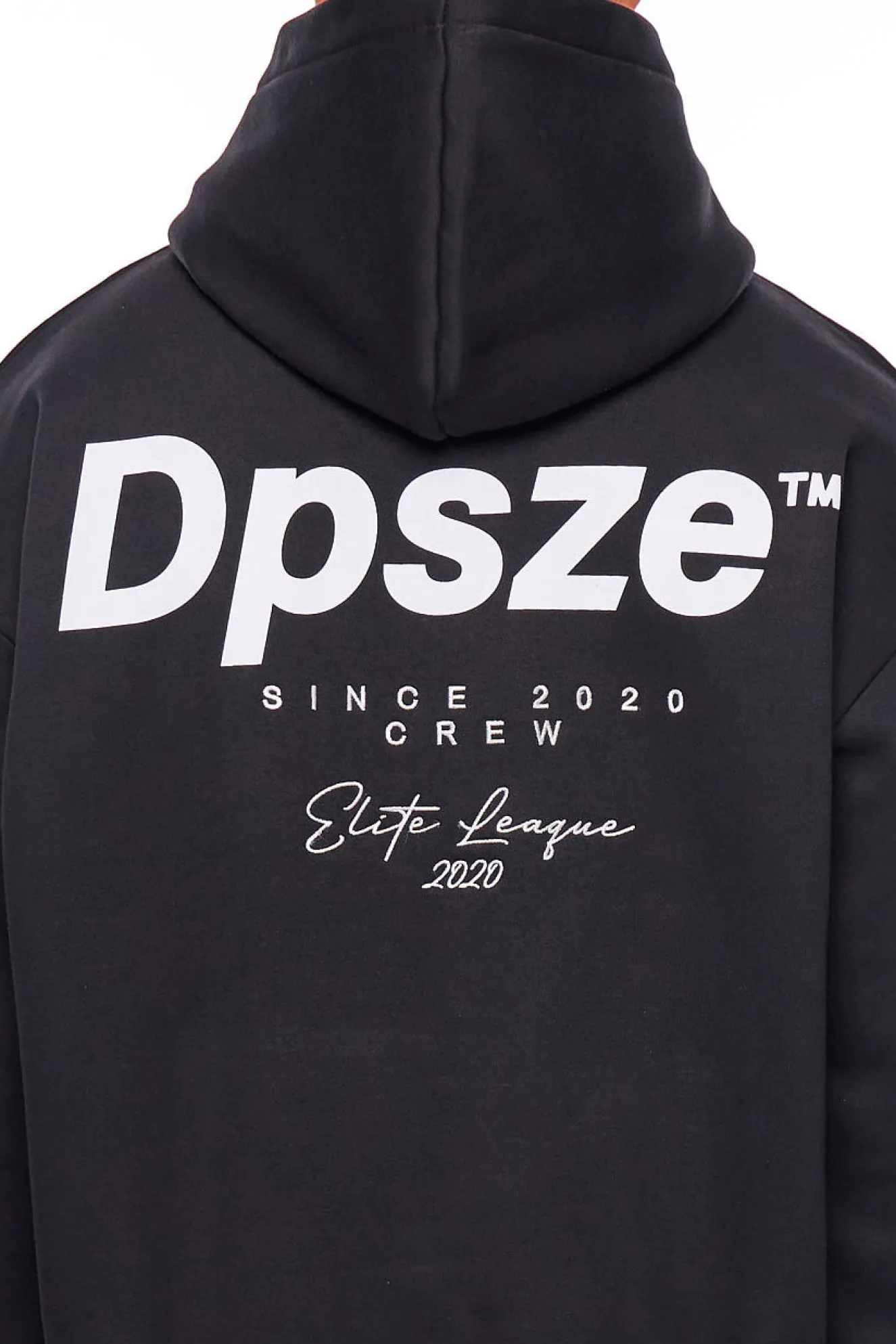 HEAVY OVERSIZE ELITE LEAGUE HOODIE BLACK