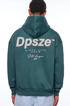 HEAVY OVERSIZE ELITE LEAGUE HOODIE TREKKING GREEN