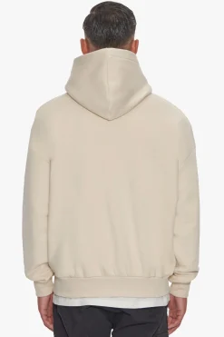 HEAVY OVERSIZE EMBO HOODIE COCONUT MILK