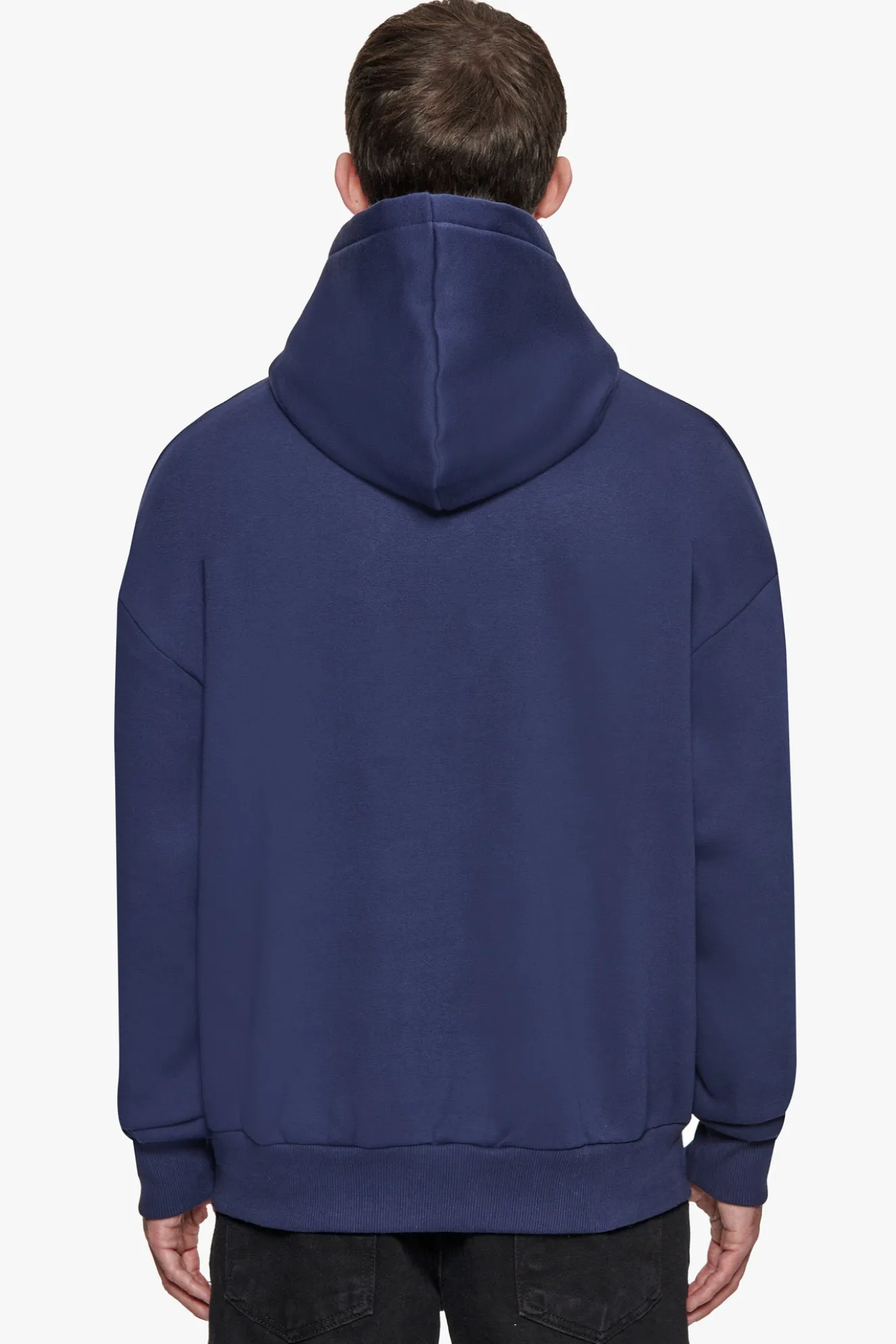 HEAVY OVERSIZE EMBO HOODIE BLACK IRIS