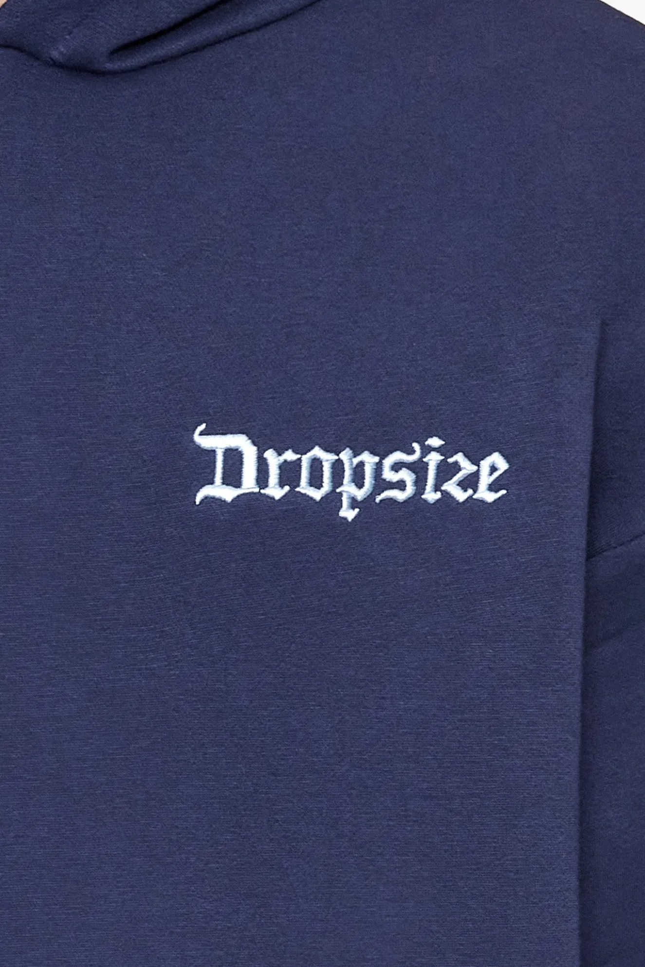 HEAVY OVERSIZE EMBO HOODIE BLACK IRIS