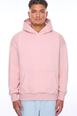 HEAVY OVERSIZE EMBO HOODIE LOTUS