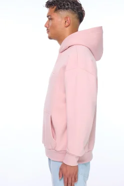 HEAVY OVERSIZE EMBO HOODIE LOTUS