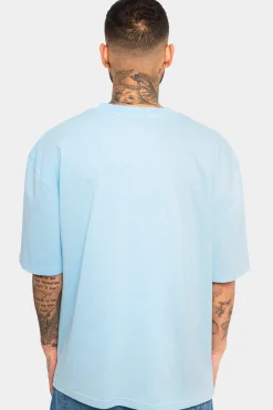 HEAVY OVERSIZE EMBO T-SHIRT BABY BLUE