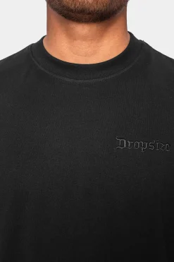 HEAVY OVERSIZE EMBO T-SHIRT BLACK