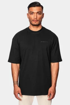 HEAVY OVERSIZE EMBO T-SHIRT BLACK