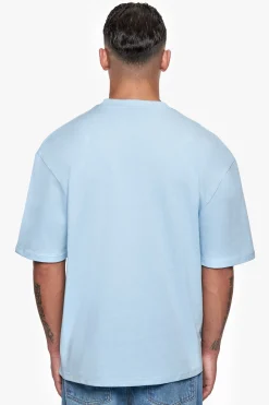 HEAVY OVERSIZE EMBO T-SHIRT BABY BLUE