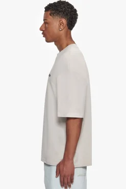 HEAVY OVERSIZE EMBO T-SHIRT LIGHT GREY