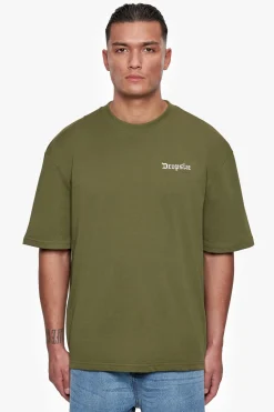 HEAVY OVERSIZE EMBO T-SHIRT OLIVE