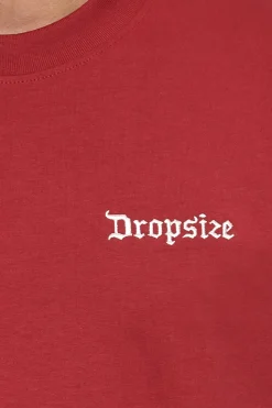 HEAVY OVERSIZE EMBO T-SHIRT RED