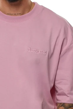 HEAVY OVERSIZE EMBO T-SHIRT LILAC SNOW
