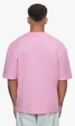HEAVY OVERSIZE EMBO T-SHIRT PINK