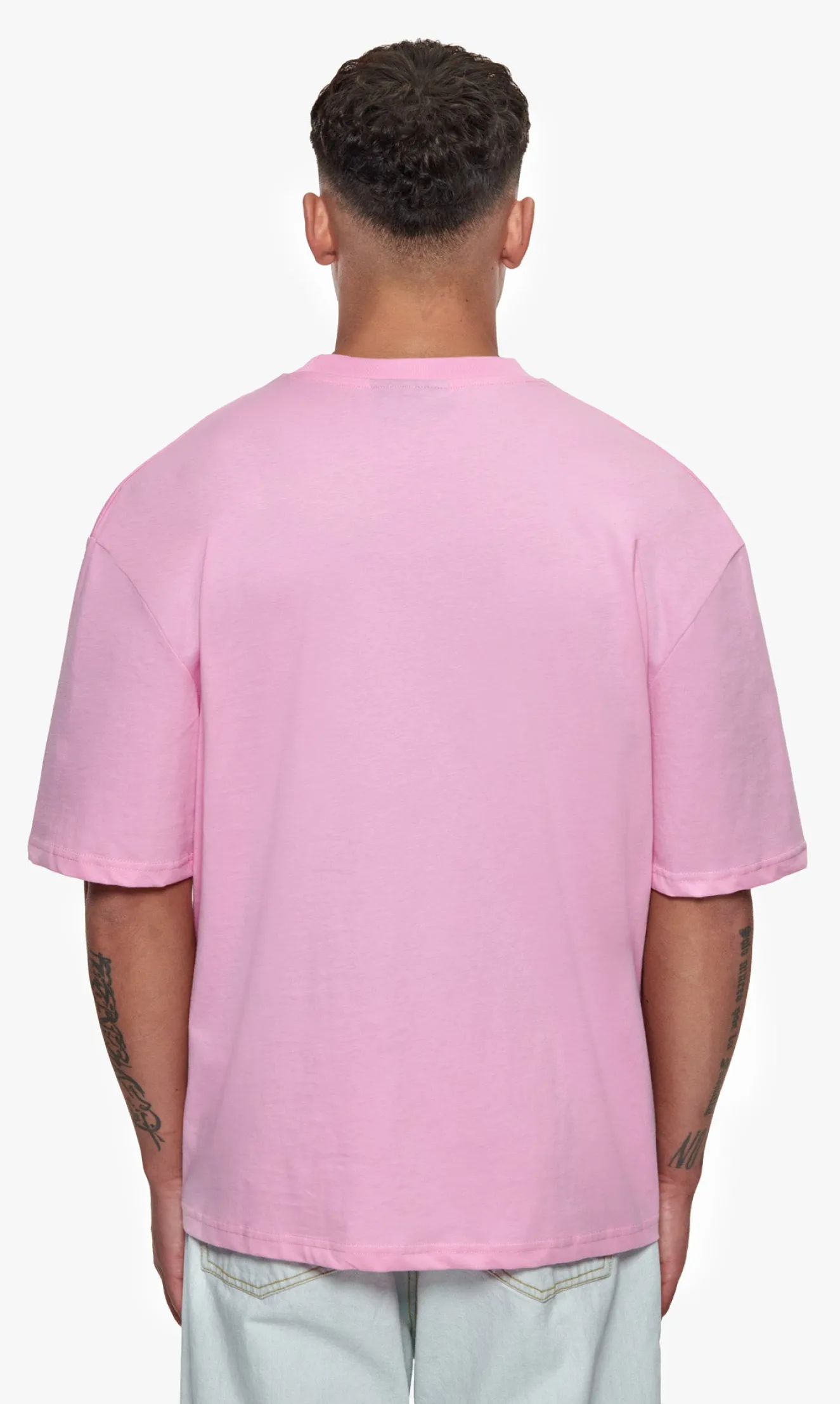 HEAVY OVERSIZE EMBO T-SHIRT PINK