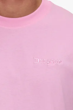 HEAVY OVERSIZE EMBO T-SHIRT PINK
