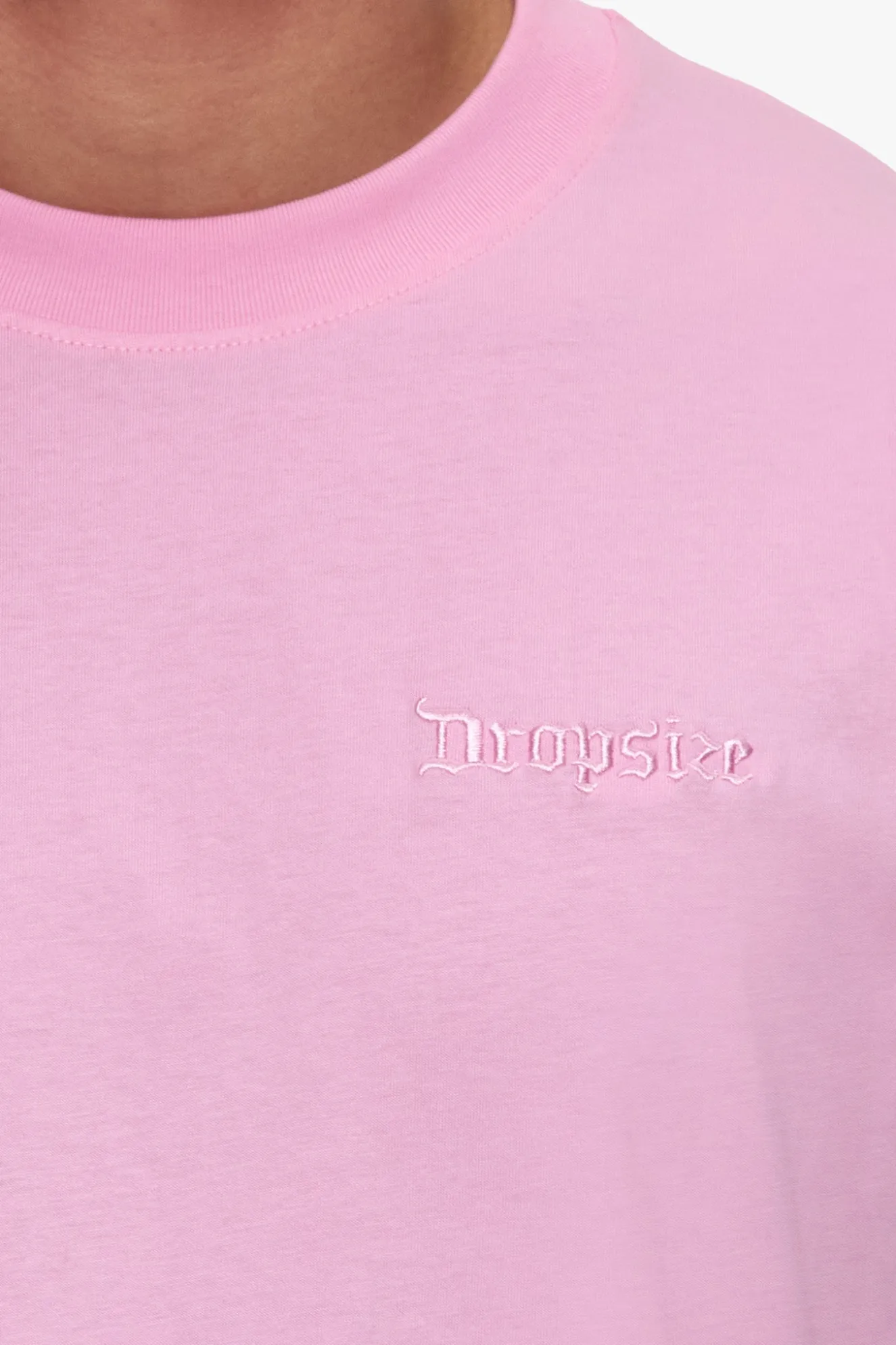 HEAVY OVERSIZE EMBO T-SHIRT PINK