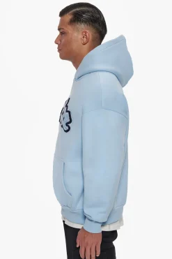 HEAVY OVERSIZE FROTTEE HOODIE BABY BLUE