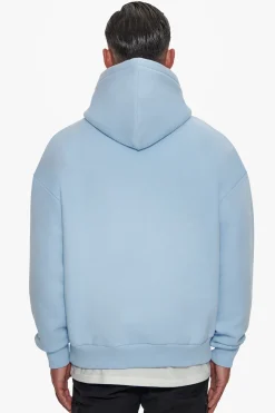 HEAVY OVERSIZE FROTTEE HOODIE BABY BLUE