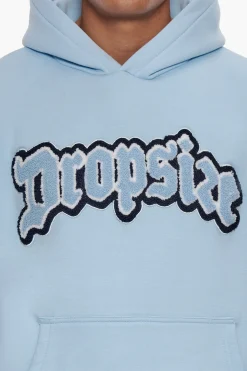 HEAVY OVERSIZE FROTTEE HOODIE BABY BLUE