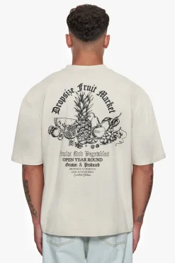 HEAVY OVERSIZE FRUIT MARKET T-SHIRT COCONUT MILK