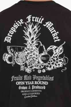 HEAVY OVERSIZE FRUIT MARKET T-SHIRT BLACK