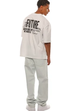 HEAVY OVERSIZE FUTURE IS OURS T-SHIRT WHITE
