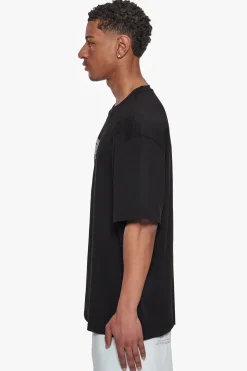 HEAVY OVERSIZE GANGSTER T-SHIRT BLACK