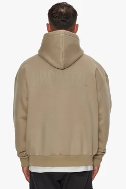 HEAVY OVERSIZE HD PRINT HOODIE WEATHERED TEAK