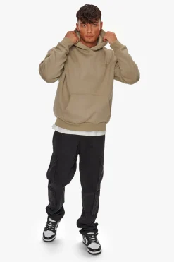 HEAVY OVERSIZE HD PRINT HOODIE WEATHERED TEAK