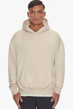 HEAVY OVERSIZE HD PRINT HOODIE COCONUT MILK