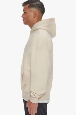 HEAVY OVERSIZE HD PRINT HOODIE COCONUT MILK