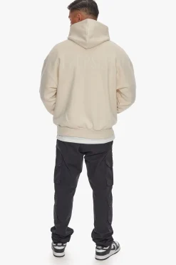 HEAVY OVERSIZE HD PRINT HOODIE COCONUT MILK