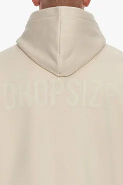 HEAVY OVERSIZE HD PRINT HOODIE COCONUT MILK