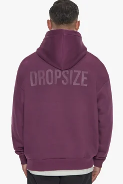 HEAVY OVERSIZE HD PRINT HOODIE GRAPE