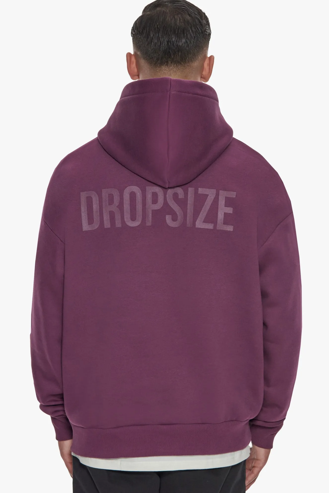 HEAVY OVERSIZE HD PRINT HOODIE GRAPE