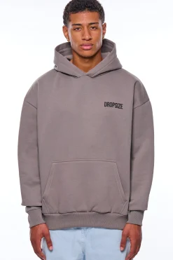 HEAVY OVERSIZE HD PRINT HOODIE DRIFTWOOD