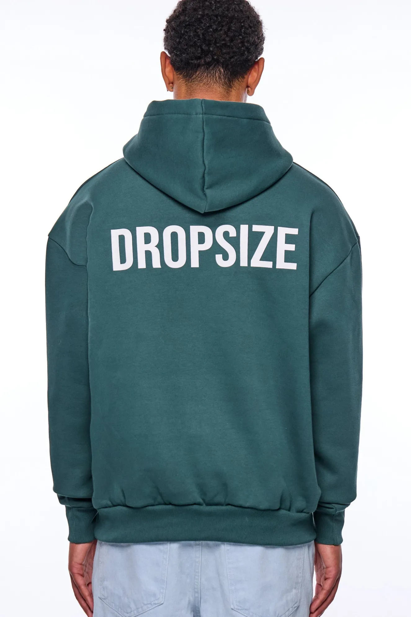 HEAVY OVERSIZE HD PRINT HOODIE TREKKING GREEN