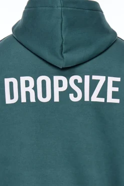 HEAVY OVERSIZE HD PRINT HOODIE TREKKING GREEN