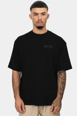 HEAVY OVERSIZE HD PRINT T-SHIRT BLACK
