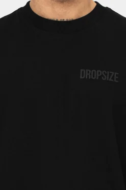 HEAVY OVERSIZE HD PRINT T-SHIRT BLACK
