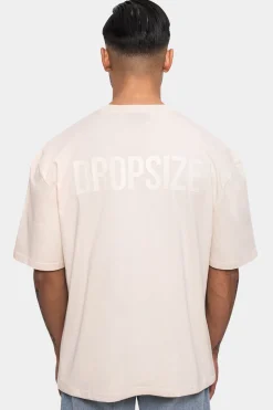 HEAVY OVERSIZE HD PRINT T-SHIRT COCONUT MILK