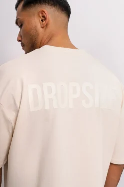 HEAVY OVERSIZE HD PRINT T-SHIRT COCONUT MILK