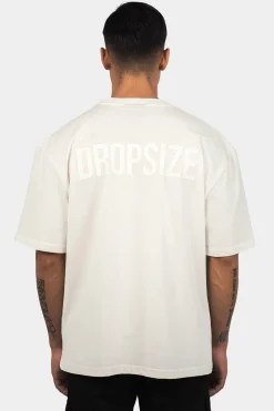 HEAVY OVERSIZE HD PRINT T-SHIRT CREAM WHITE
